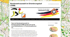 Desktop Screenshot of cism-orientierungslauf.de
