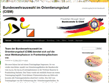 Tablet Screenshot of cism-orientierungslauf.de